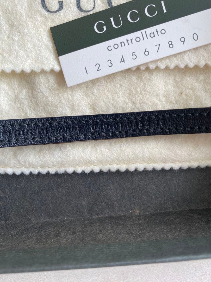 GUCCI CAT ブレスレット 首輪 ネコ ブラック シルバー レザー