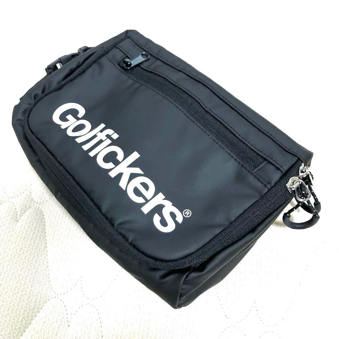 【未使用】ゴルフィッカーズ　スリクソン　数量限定　コラボラウンドポーチ、ブラック