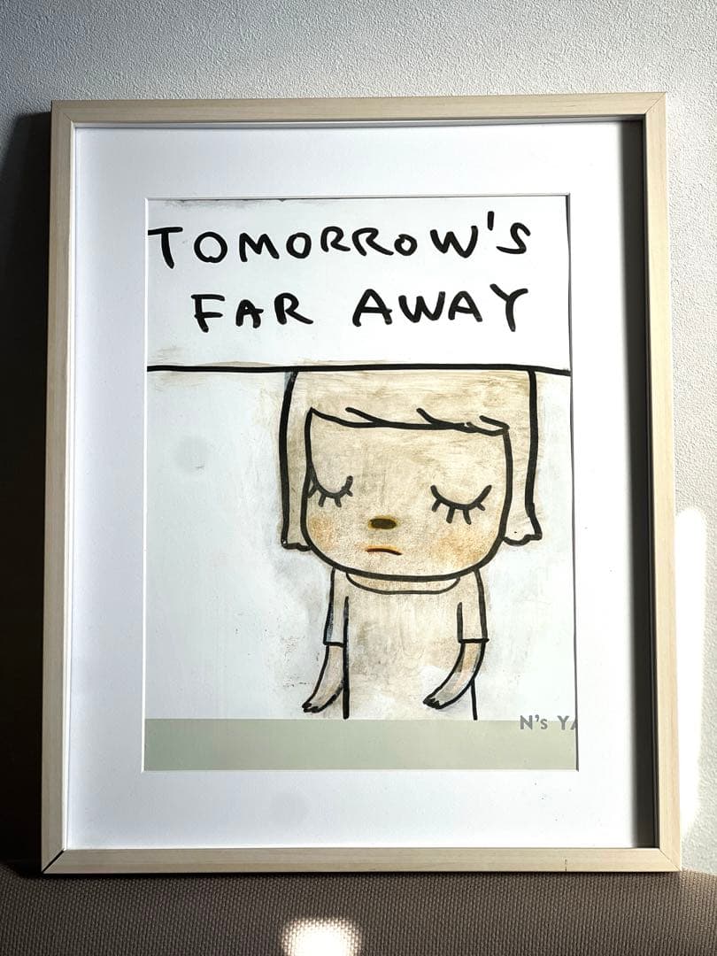 TOMORROW'S FAR AWAY 奈良美智　ポスター　額装付