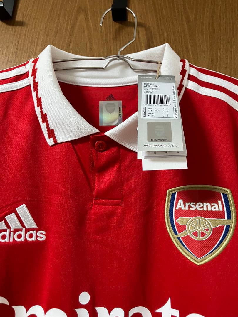 22/23アーセナルユニフォーム　#4ホワイト直筆サイン入り　アーセナル公式