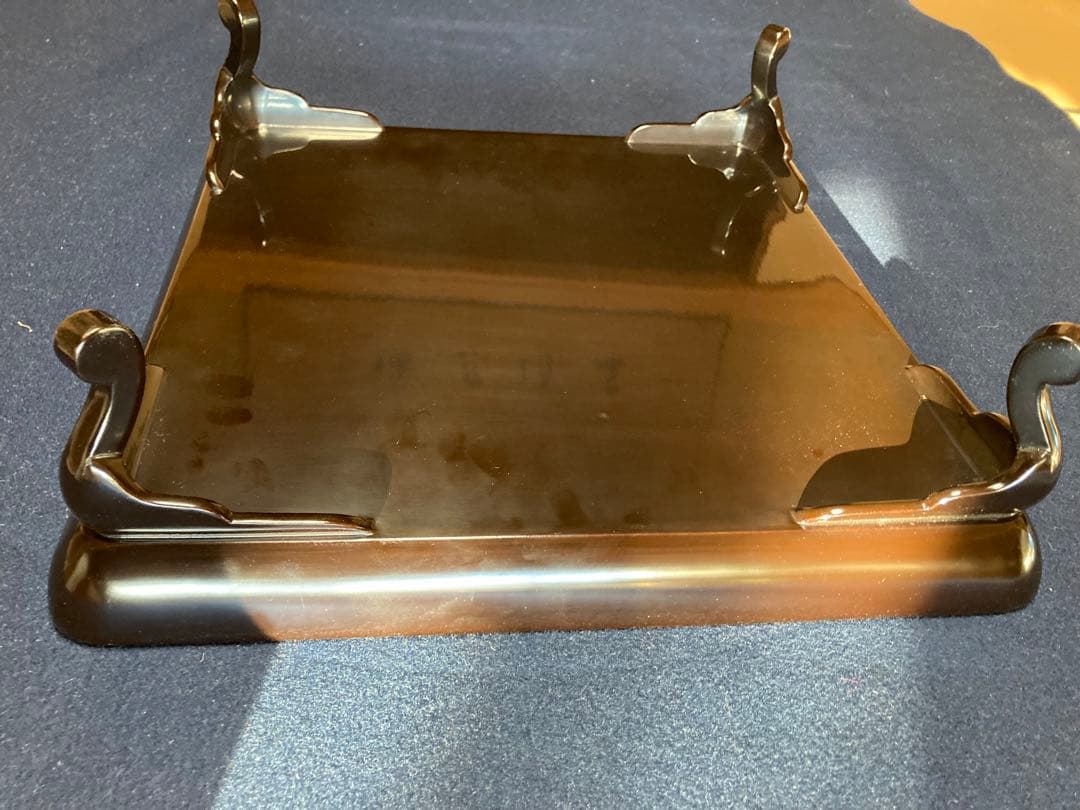 漆器 四角形 膳 5組セット金蒔絵装飾