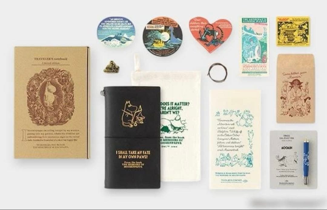 【新品未開封】MOOMINトラベラーズノート限定セット　ムーミンパパの思い出