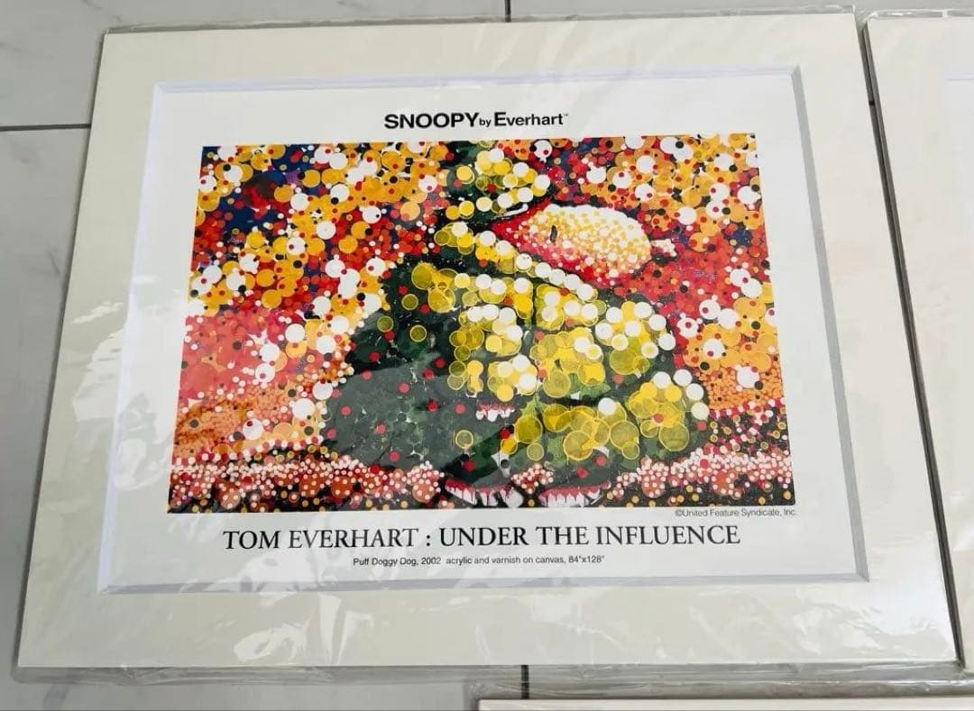 トム•エバーハート　スヌーピー パネルポスター 青いスヌーピー2枚のみ