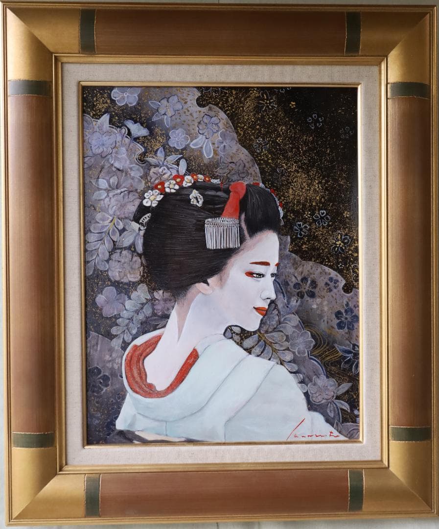 『戻り橋 （もどりばし）』 油彩肉筆画