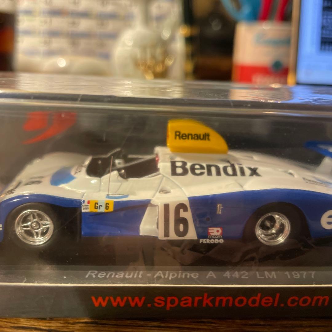 絶版　1/43 スパーク　ルノー　アルピーヌ　A442 1977年　ルマン24時