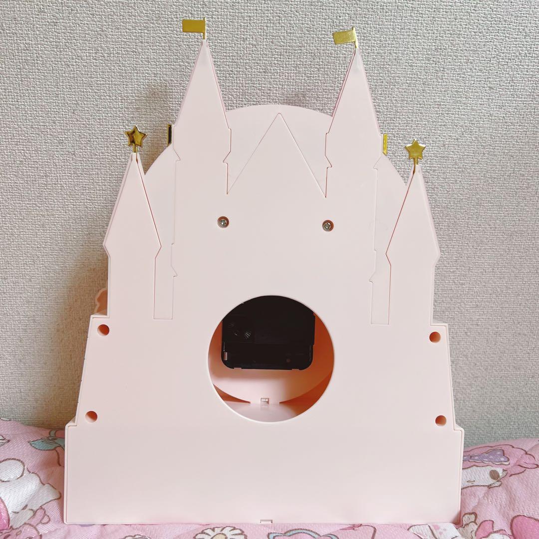 【タイムセール】マイメロ　お城型　チェスト付きクロック　置き時計