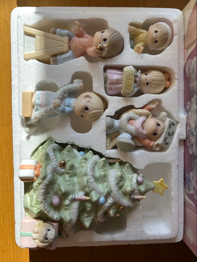 エネスコ　プレシャスモーメント　ヴィンテージ クリスマス 人形セット