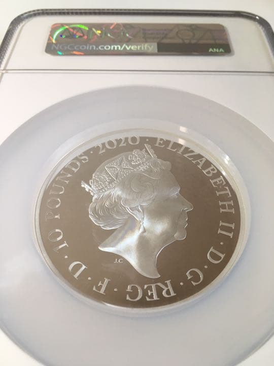 値下げしました！イギリス スリーグレイセス 大型5オンス 銀貨