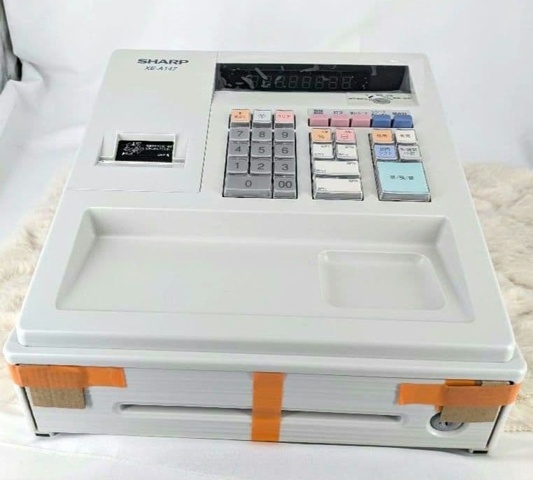 【未使用品】SHARP 電子レジスター XE-A147-W ロール付き