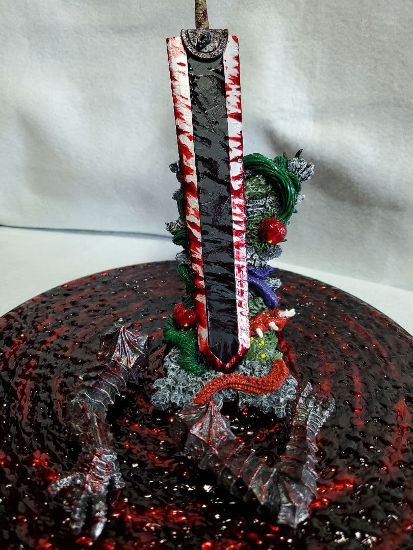 リペイント ベルセルク一番くじ A賞B賞 ガッツ フィギュア 赤渦台座 箱付き