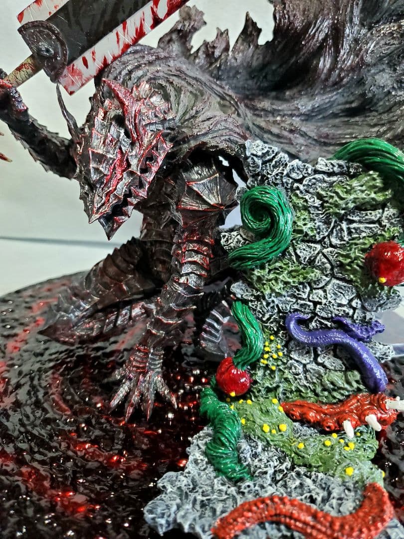 リペイント ベルセルク一番くじ A賞B賞 ガッツ フィギュア 赤渦台座 箱付き