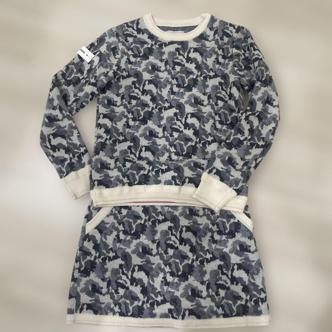 BRIEFING 迷彩柄 ニット　セットアップ　S