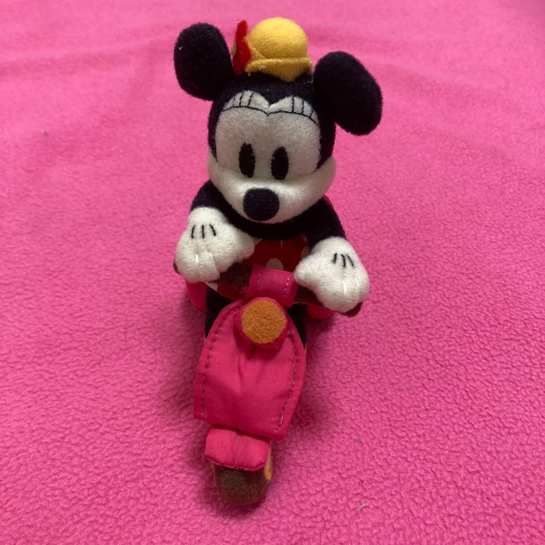 レアです❤️希少!❤️ミニーマウス❤️バイク❤️ぬいぐるみ❤️ボールチェーン付き❤️