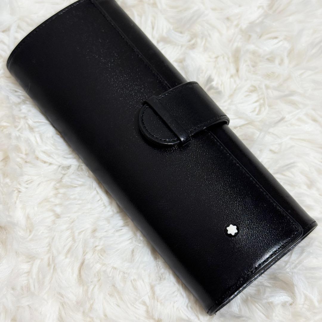 【極美品】モンブラン　ペンケース　希少タイプ　ロゴ