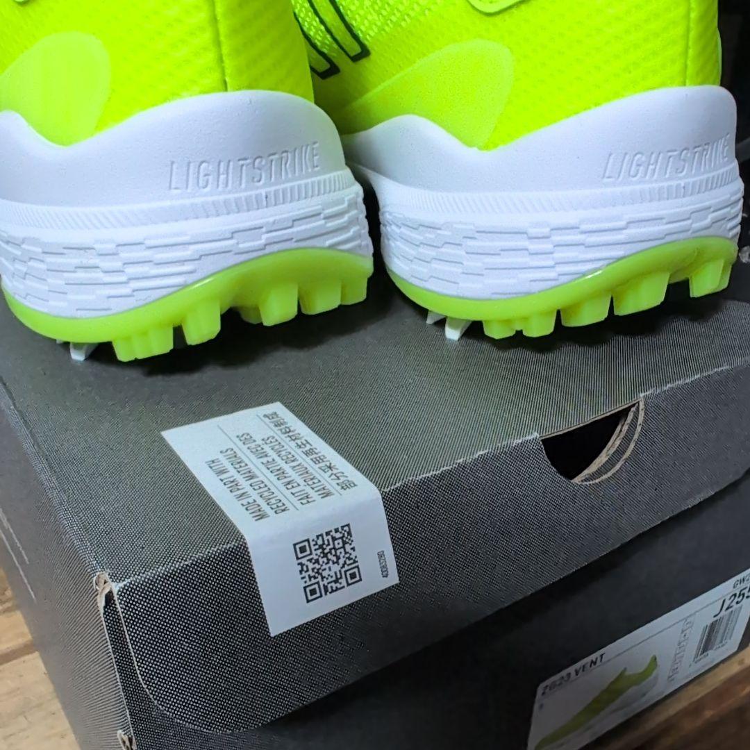 新品　adidas ZG23 VENT ゴルフシューズ 25.5cm　イエロー