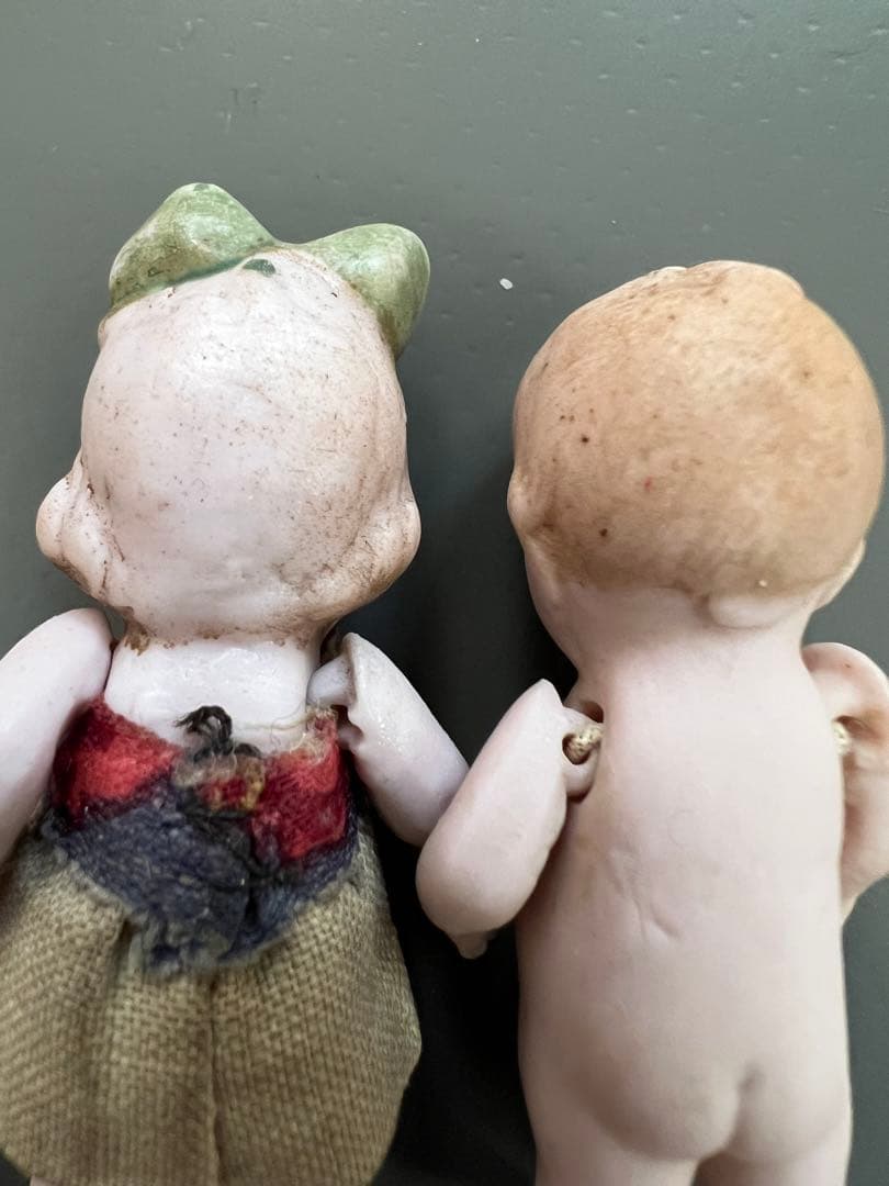 【アンティーク】ドイツ製 Hertwig ドール ペア 5.5cm