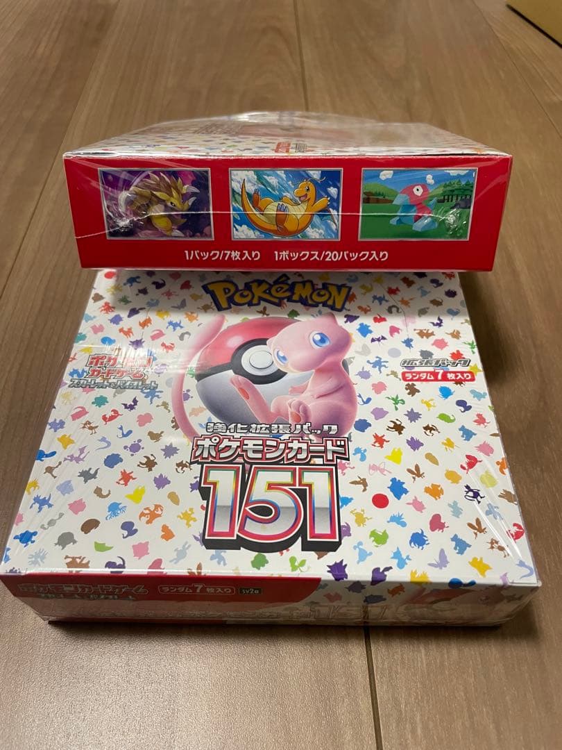 新品未開封シュリンク付ポケモンカード151BOX 2箱セットポケセン産