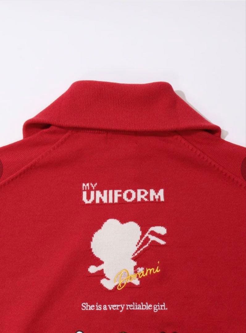 Jack Bunny!ドラえもん ダブルジャガードハーフジップニットプルオーバ