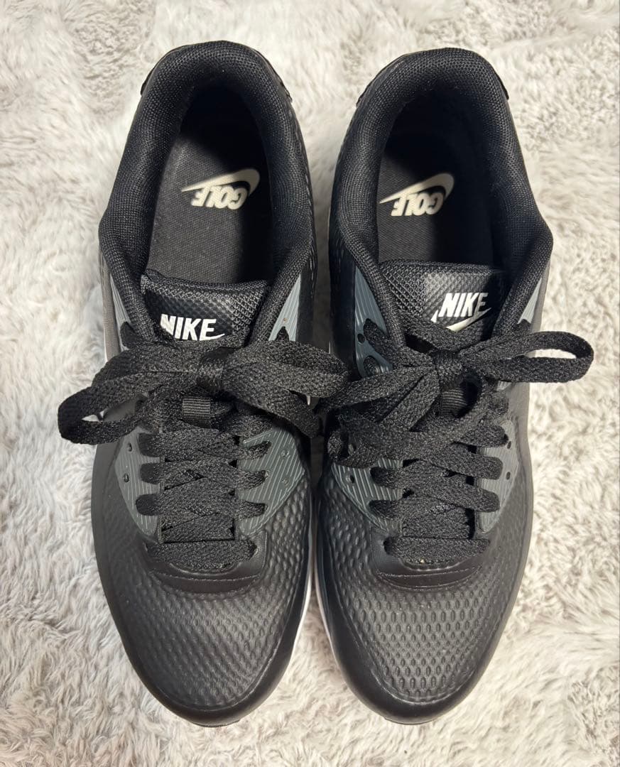 NIKEエアマックス90Gゴルフシューズブラック/ホワイト/アンスラサイト26㎝