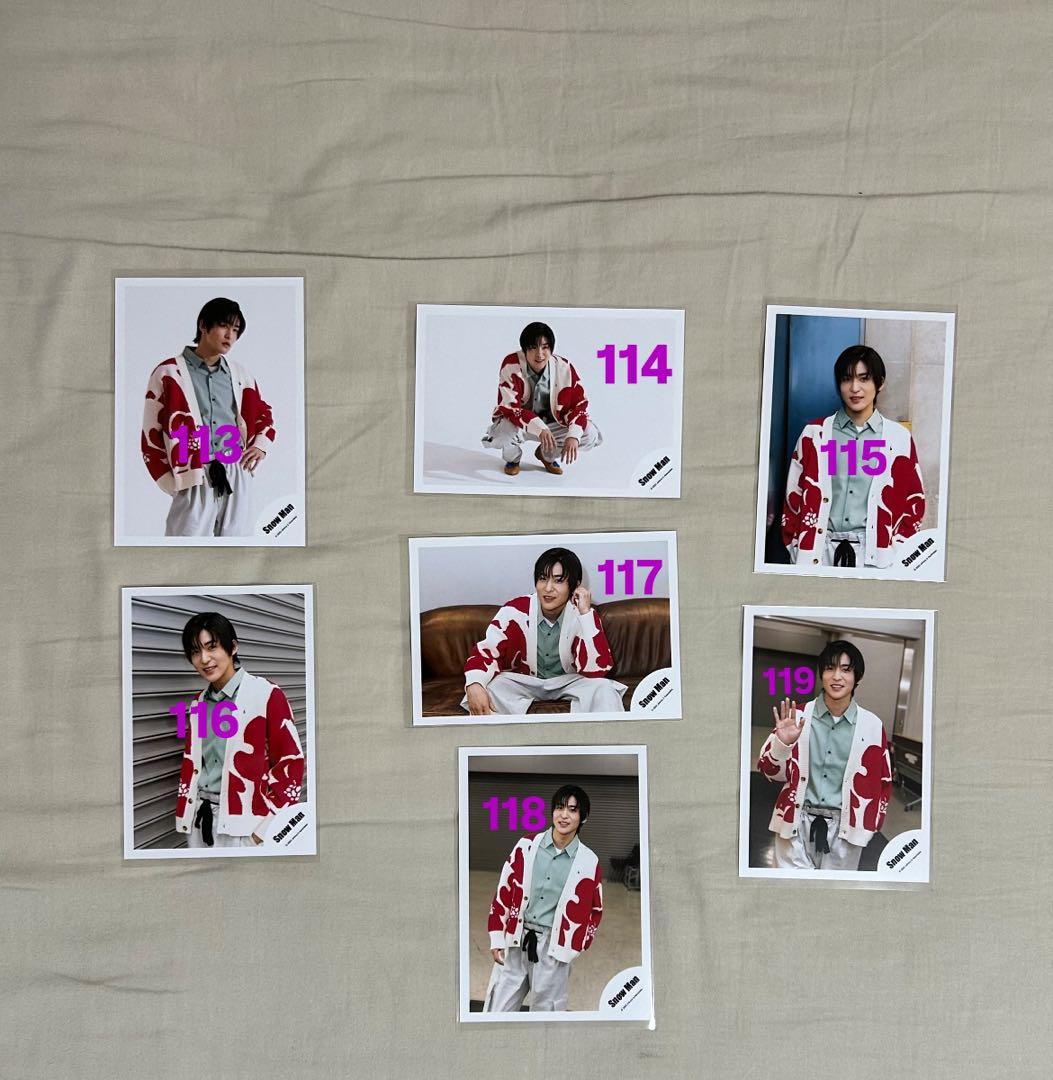 ⭐️現在1枚111円⭐️目黒蓮　公式写真　バラ売り可