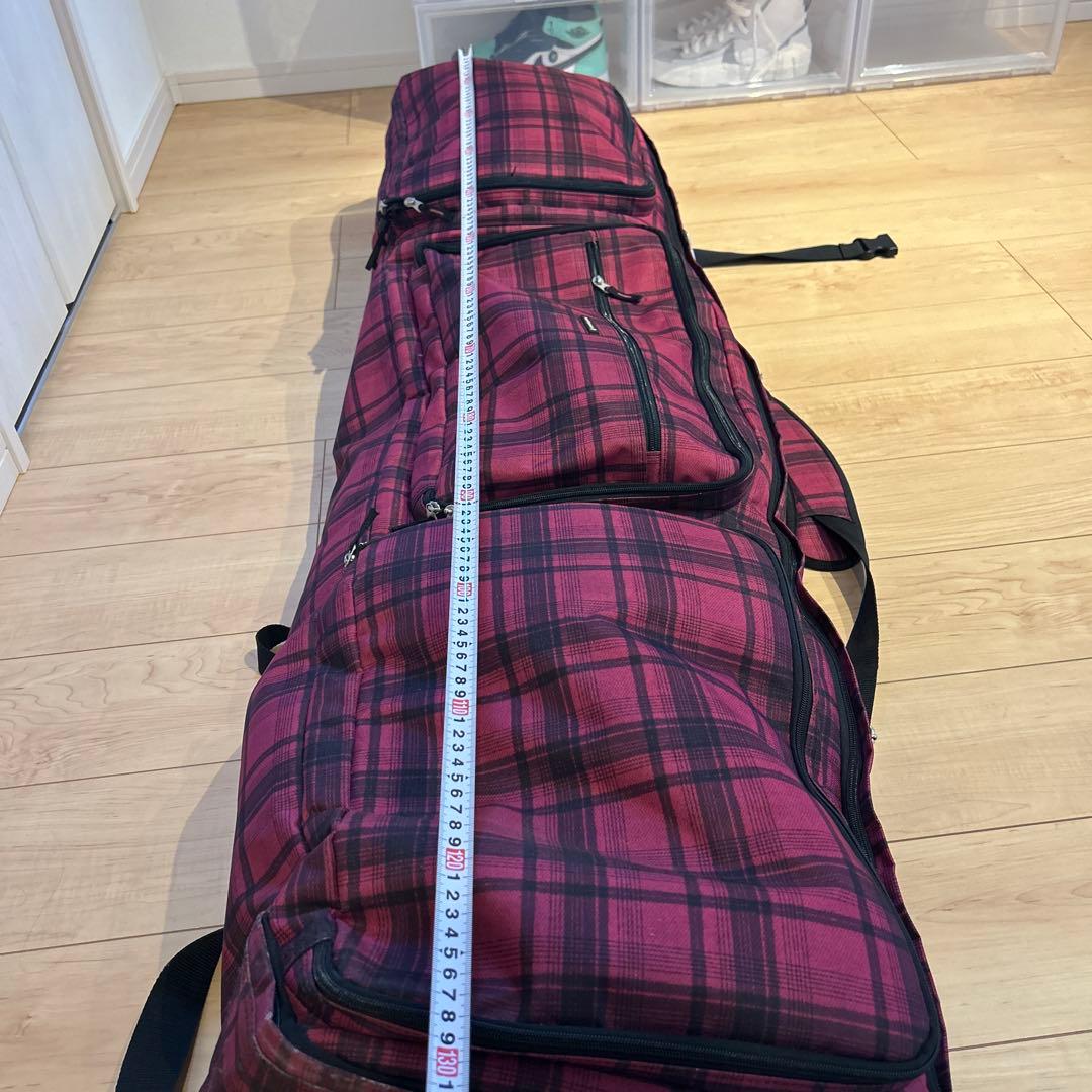 チェック柄スノーボードバッグ 約160cm