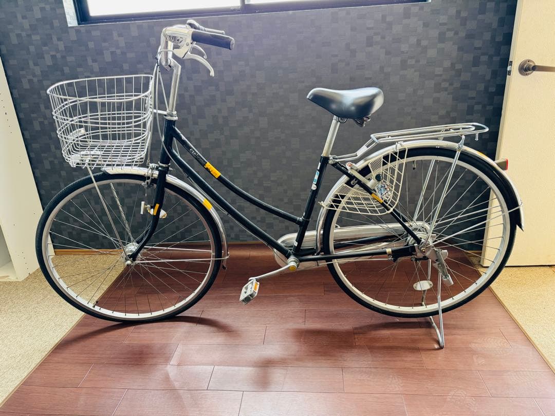 福岡発 紺系 自転車 軽量 通学 通勤 家庭用 27インチ ママチャリ