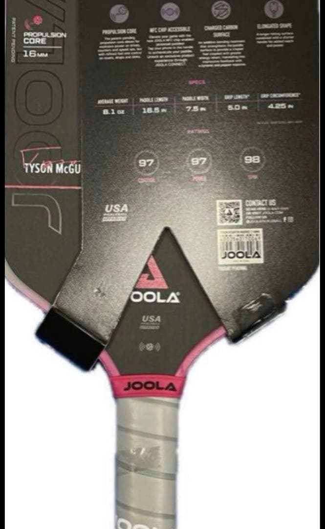 [本物]JOOLA Tyson McGuffin 16mm ピックルボールパドル