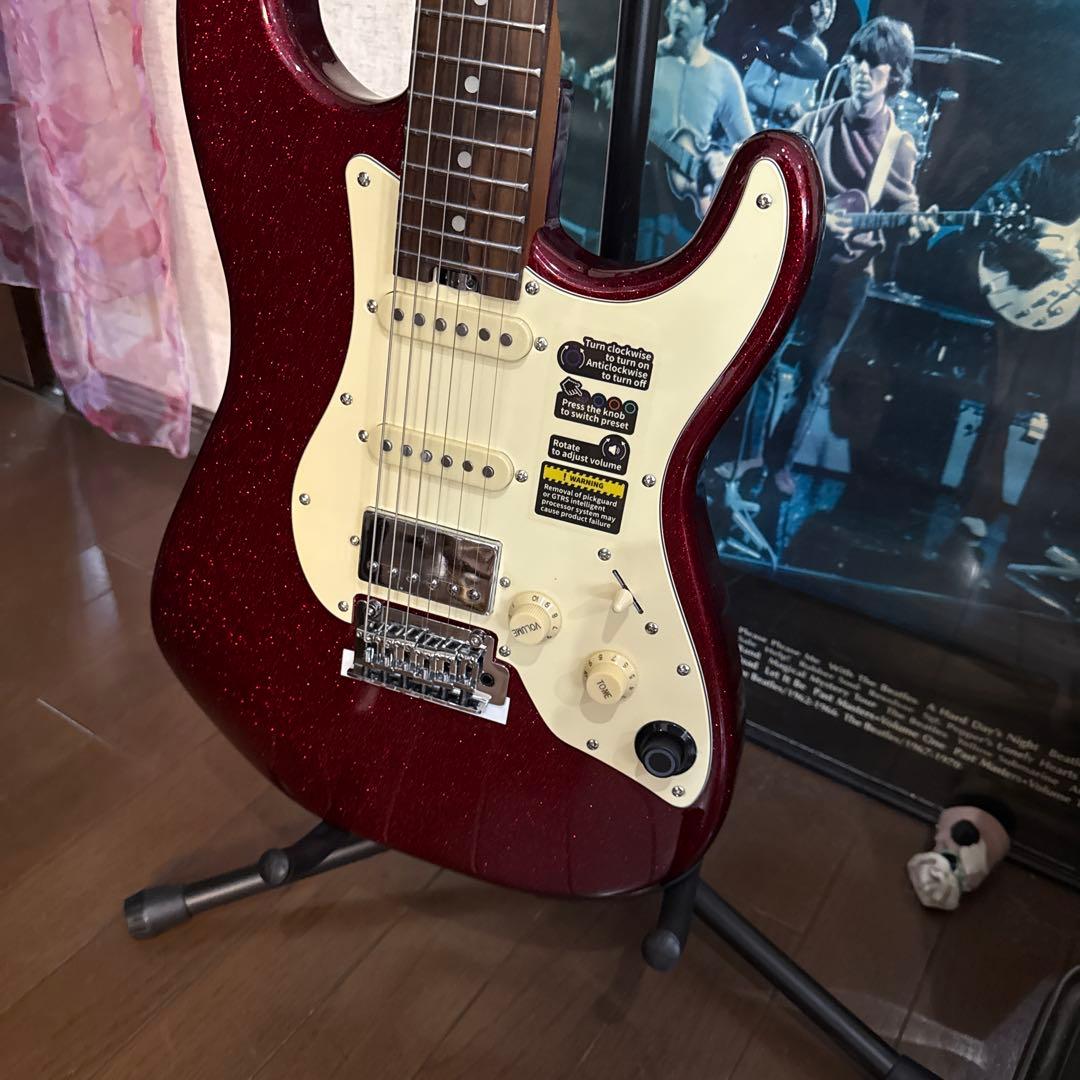 エレキギター mooer GTRS S800 メタリックレッド