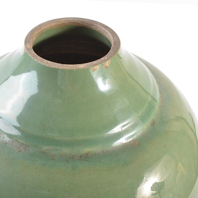 富山県　小杉焼　青磁　徳利　花瓶　壷　V　R6250B