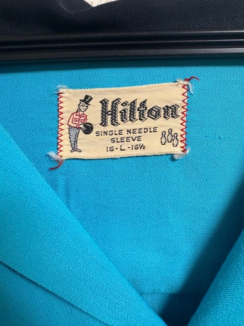 t*読様 Hilton bowlingshirt 50s
