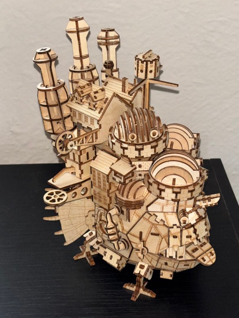 【完成品】ハウルの動く城3Dウッドパズル