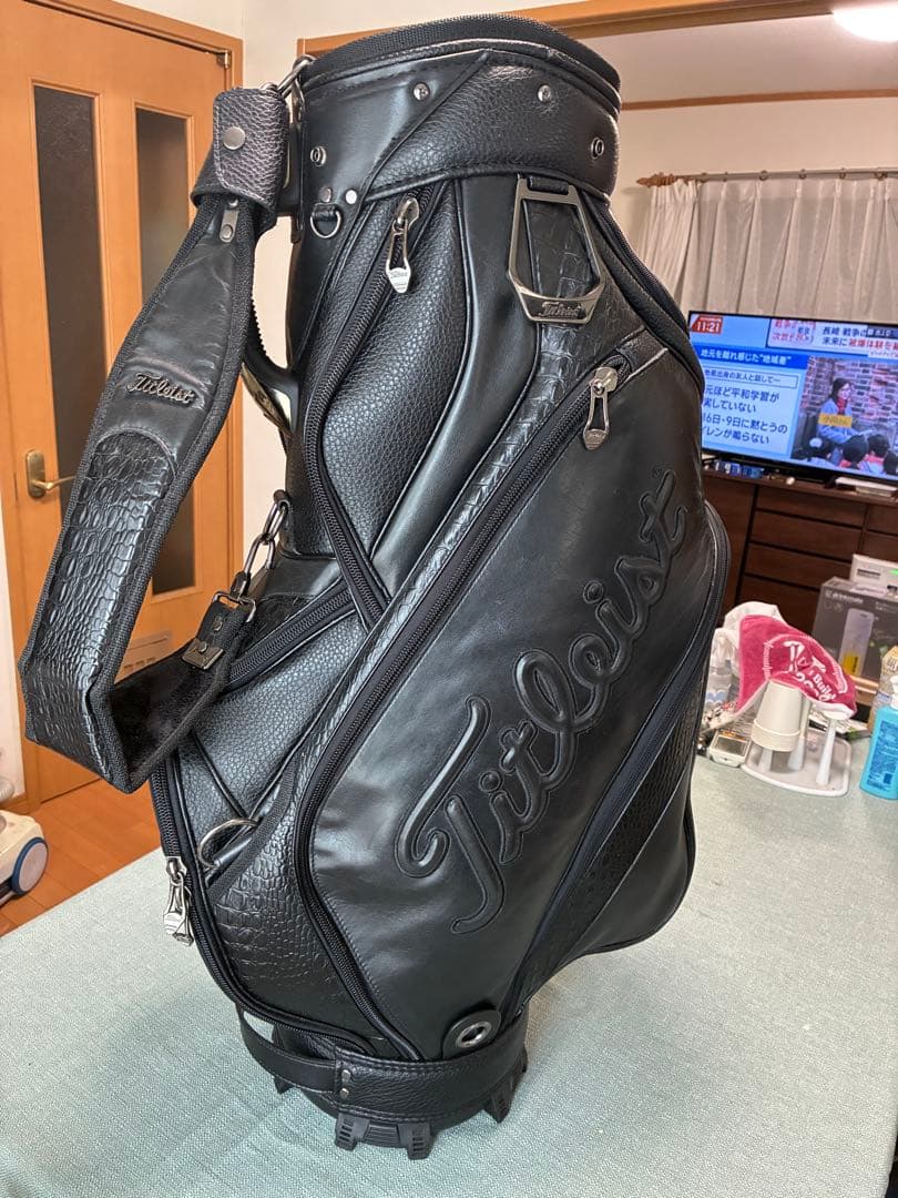 タイトリストキャディーバッグ本革