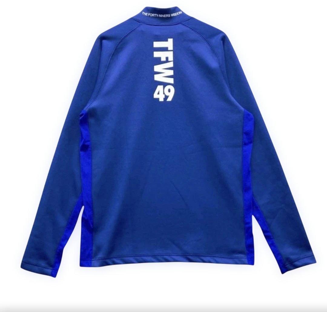 TFW49 青 長袖ハイネックシャツ　サイズL