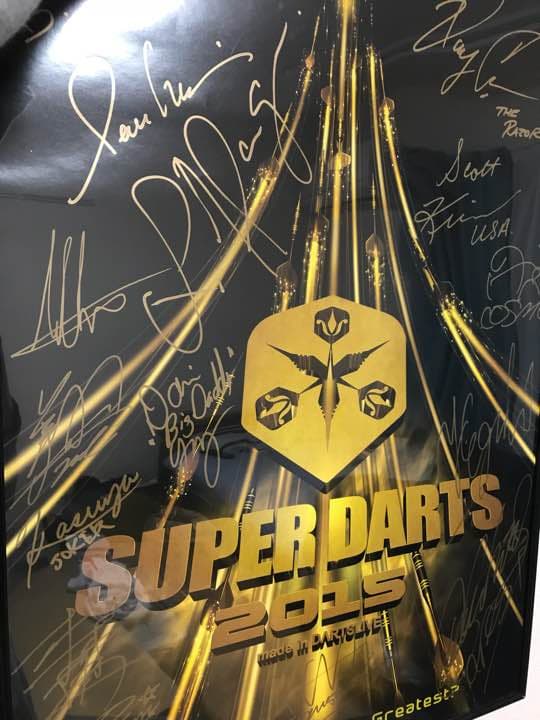 super darts 2015 サイン入りポスター
