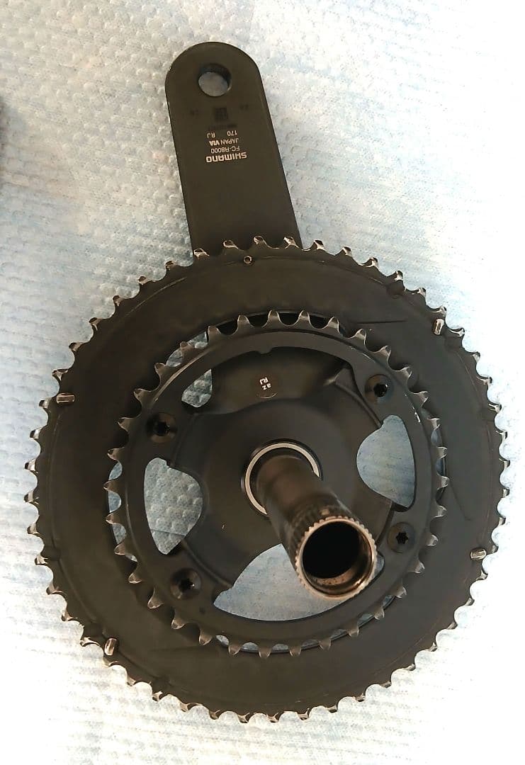 ULTEGRA クランクアーム ブラック 2枚ギア