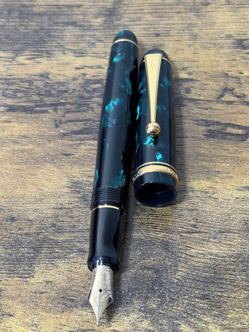 試筆のみ　1995年製　カスタム　レガンス　パイロット　万年筆　14金　細字