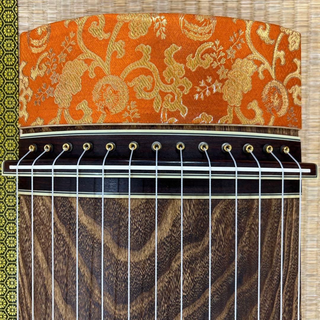 在銘　金蒔絵　綾杉　琴　ケース付　全長約183㎝　東な7-1207☆2F