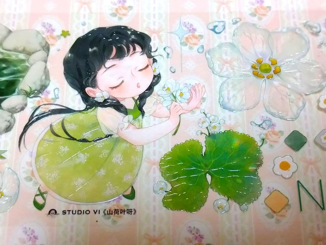 J657＃山荷叶呀(晶透)studiovi切り売り海外人物マステ女の子