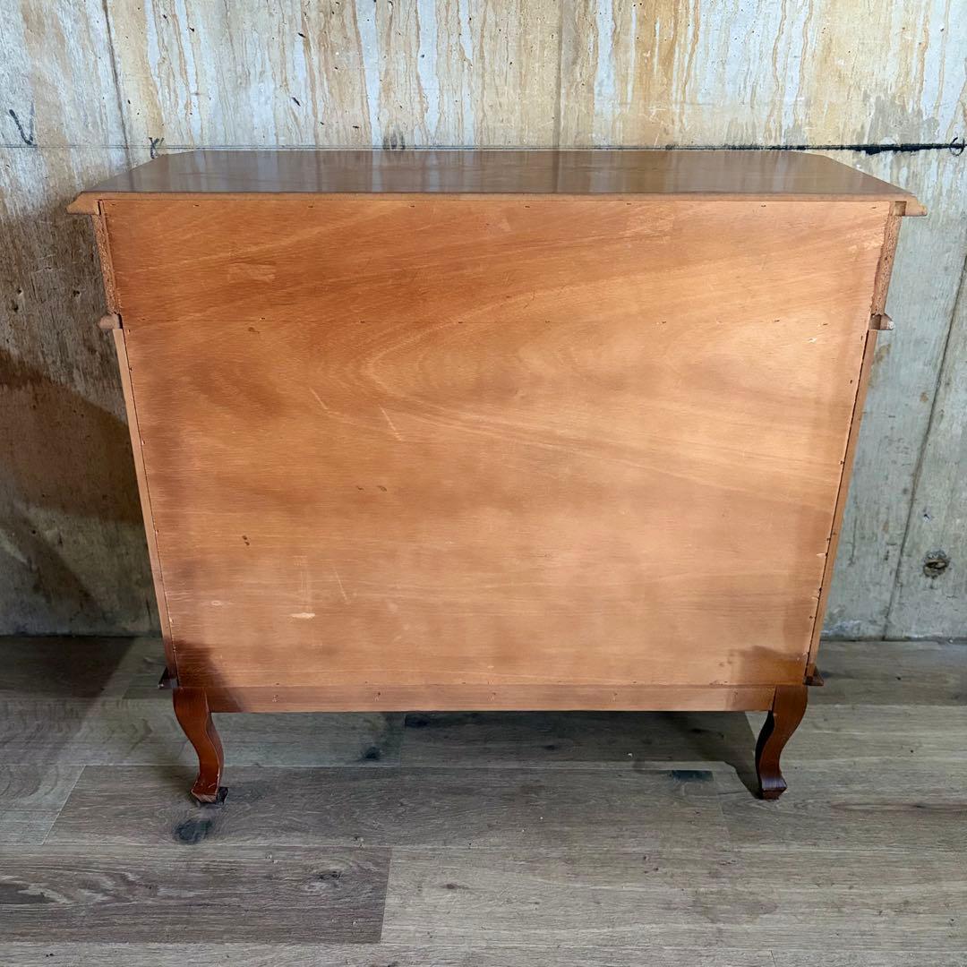 イタリア　猫脚　象嵌細工　4段チェスト ヴィンテージ