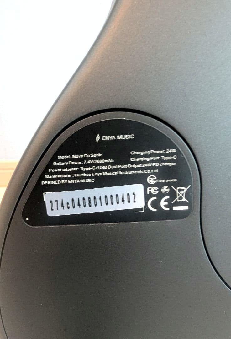 ​【美品】ENYA Nova GO Sonic スマートエレキギター [BK]