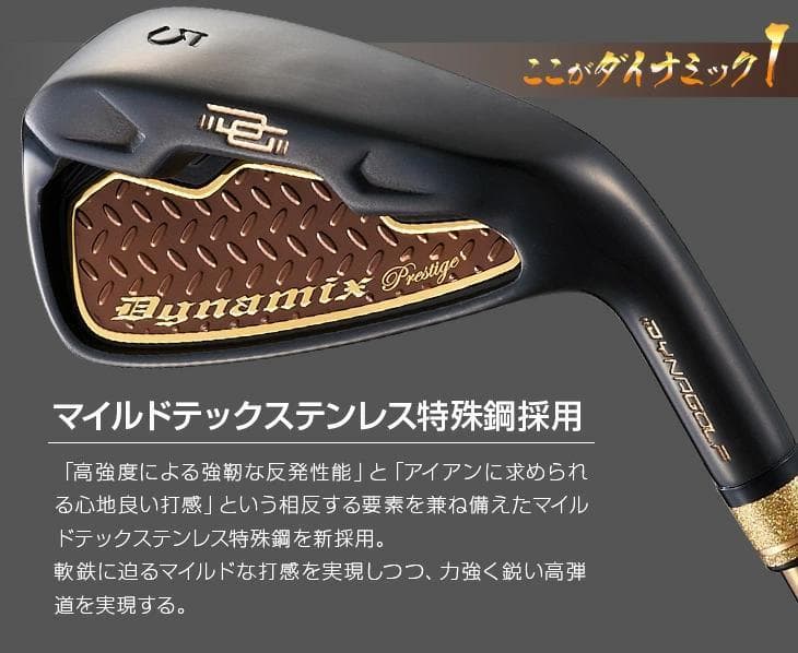 【新品】簡単　扱いやすい　ダイナミクスプレステージアイアン6本　ワークテック飛匠