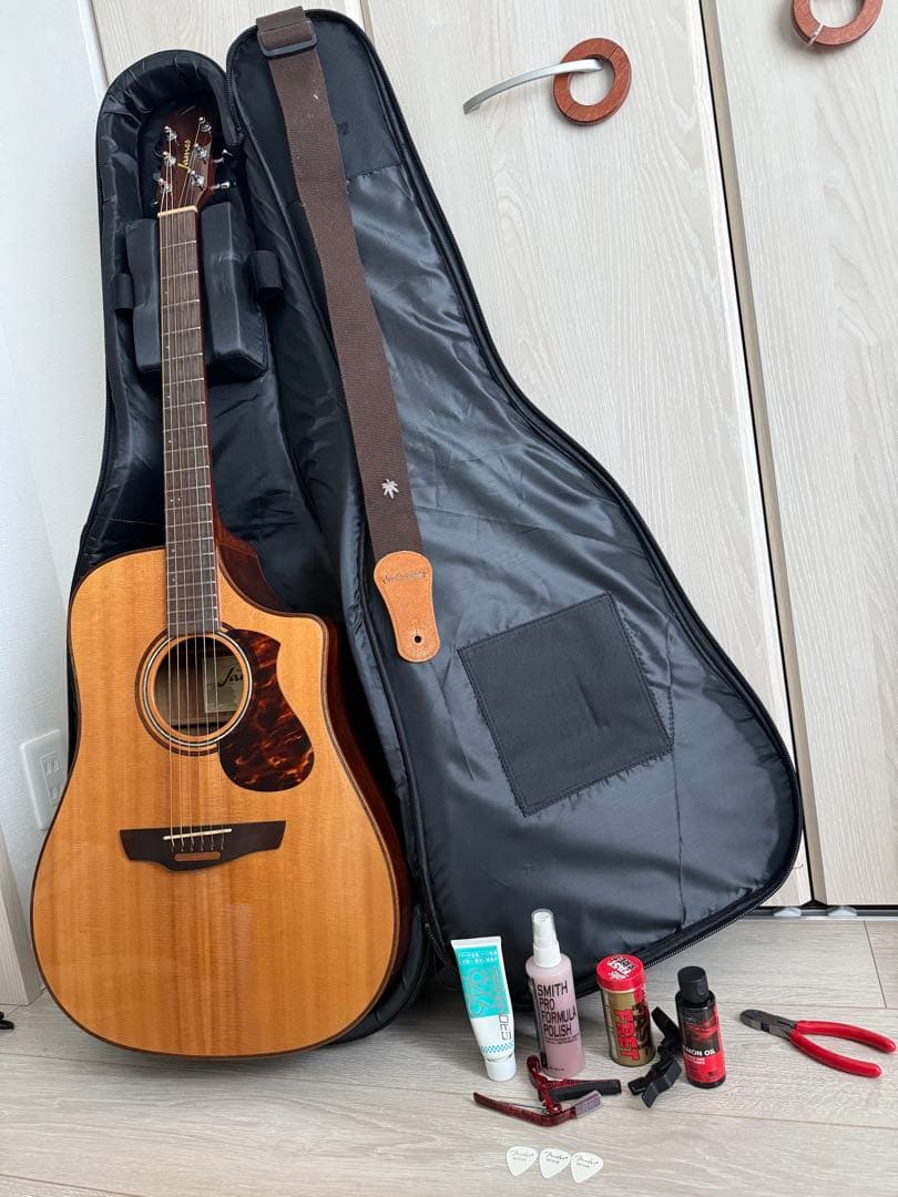 James J-600DCNAT アコースティックギター ケース付き　エレアコ