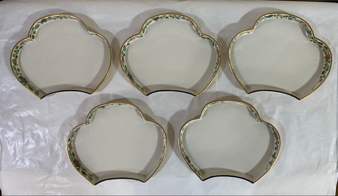 ちょっと大振りの向付　口替皿5枚　懐石道具　茶道具