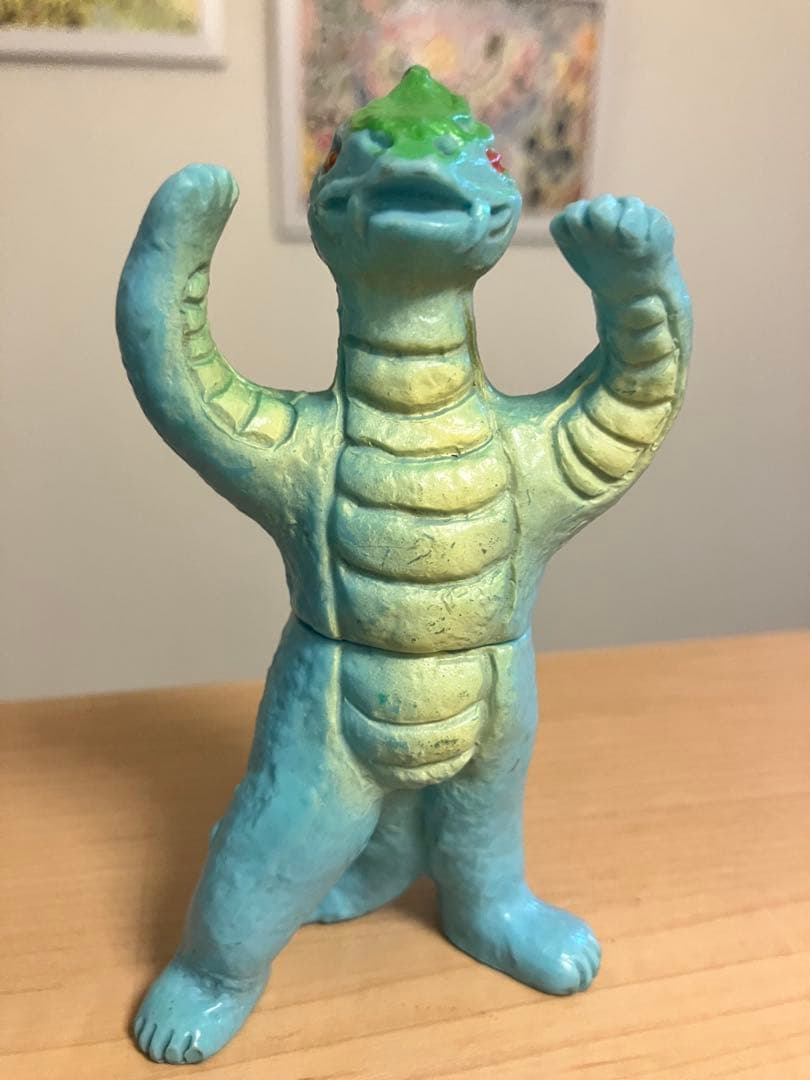 o*g様 ポピー　当時物　怪人　ソフビ　トカゲロン　美品　検）　マルサン　ブルマ