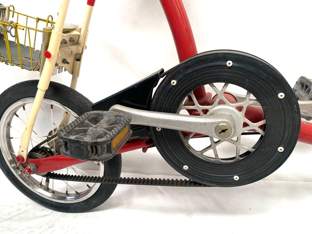 【現状品】送料無料ベルトドライブ折り畳み自転車 ミニベロ 小径車 14インチ