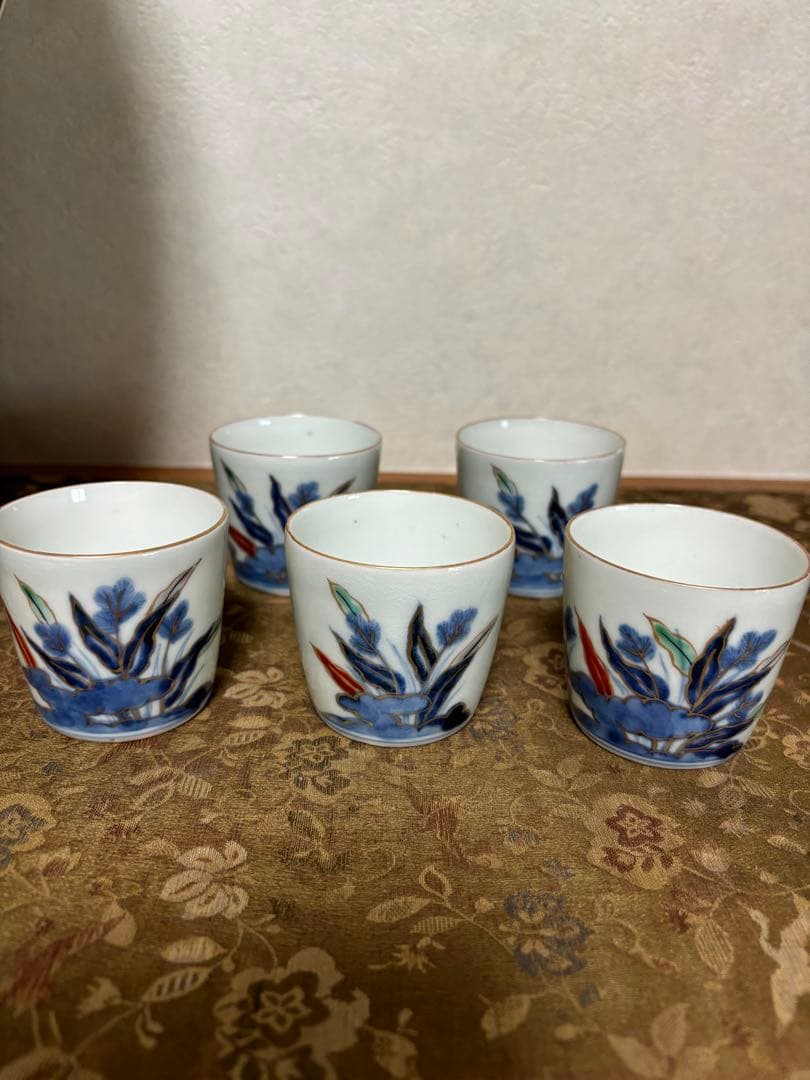 江戸時代古伊万里小ぶり蕎麦猪口５個