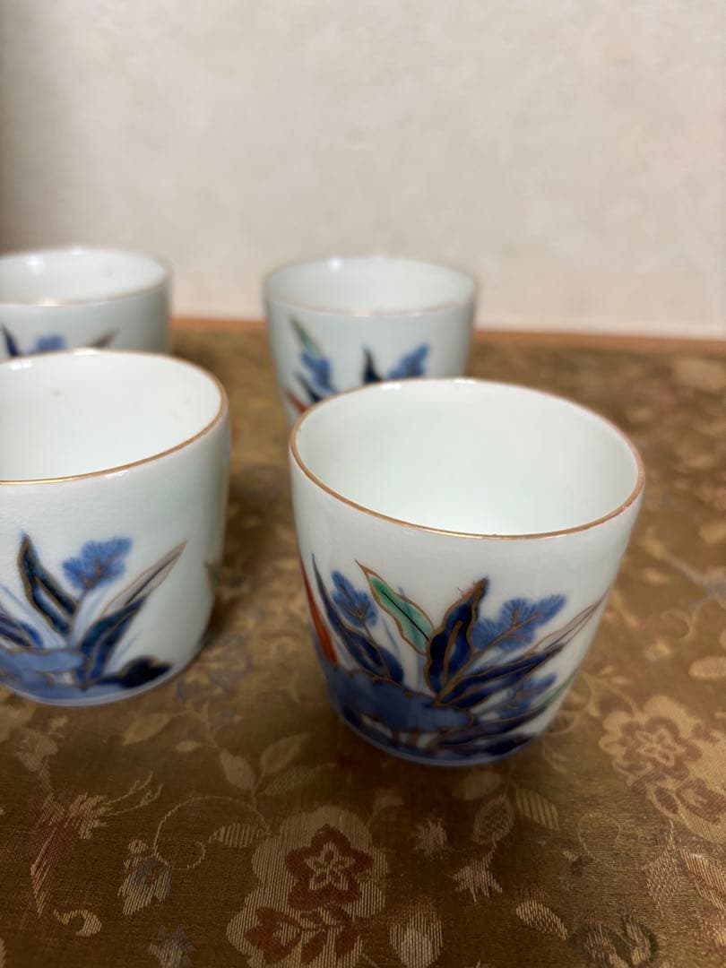 江戸時代古伊万里小ぶり蕎麦猪口５個
