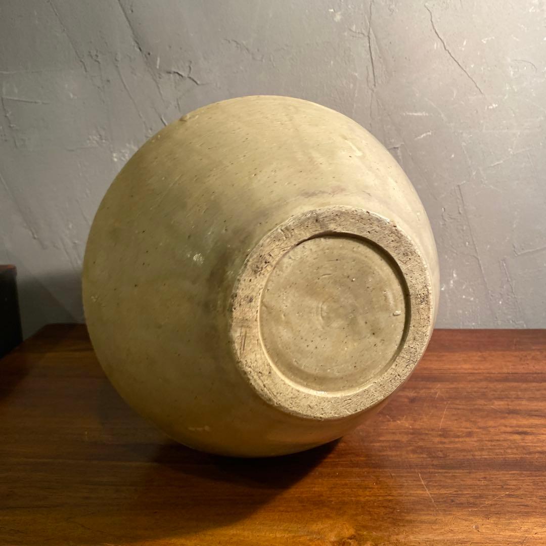 時代物 通い徳利 飛び鉋 大壺 骨董品 花入 酒器 花器 古道具