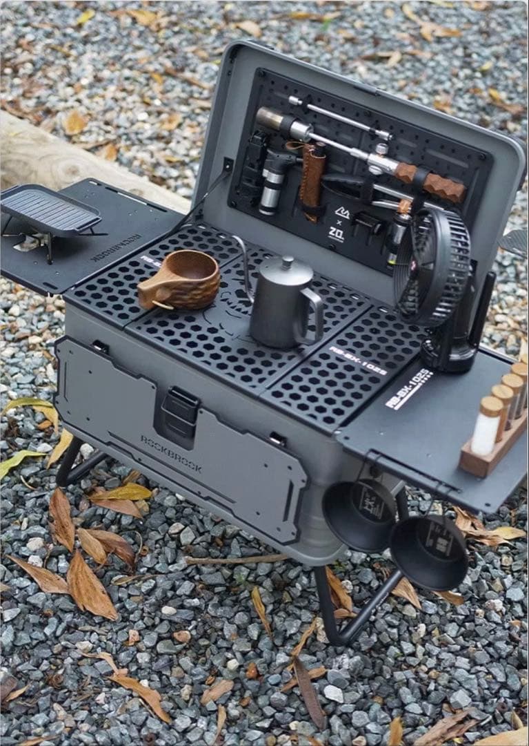 アルミコンテナ 50L グレー 限定カラー キャンプ アウトドア 新品