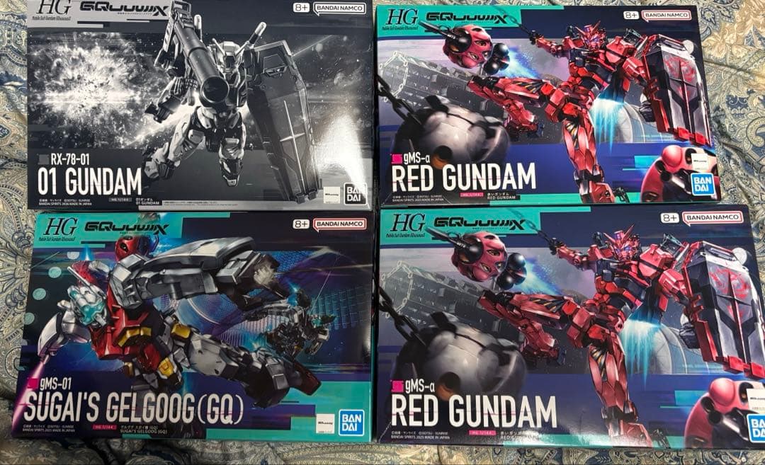 HG 赤いガンダム & 01 ガンダム ＆ ゲルググ セット ガンプラ